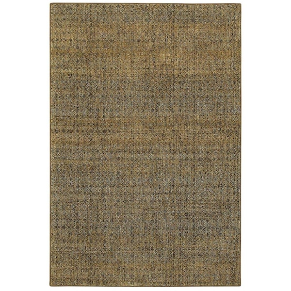 Oriental Weavers 5 ft. 3 in. x 7 ft. 3 in. Atlas Casual Area Rug, Green A8048P160230ST - main